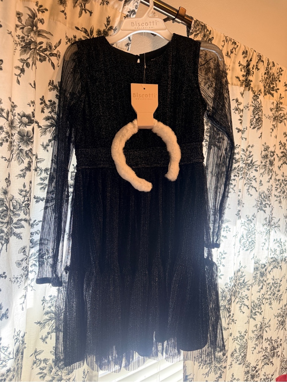 NWT Biscotti Sparkle Black Tulle Girls' Dress